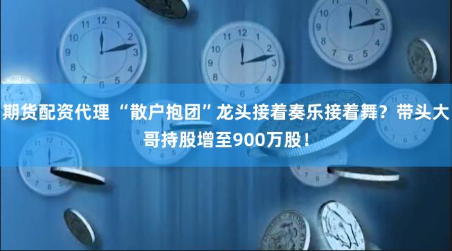 期货配资代理 “散户抱团”龙头接着奏乐接着舞？带头大哥持股增至900万股！